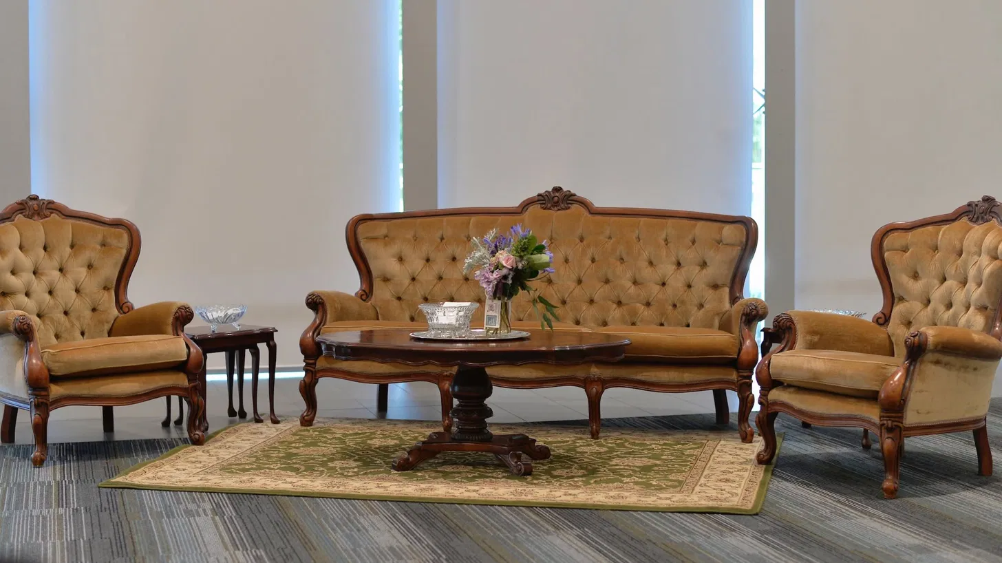 Antique gold lounge setting